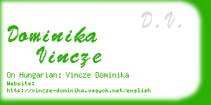 dominika vincze business card